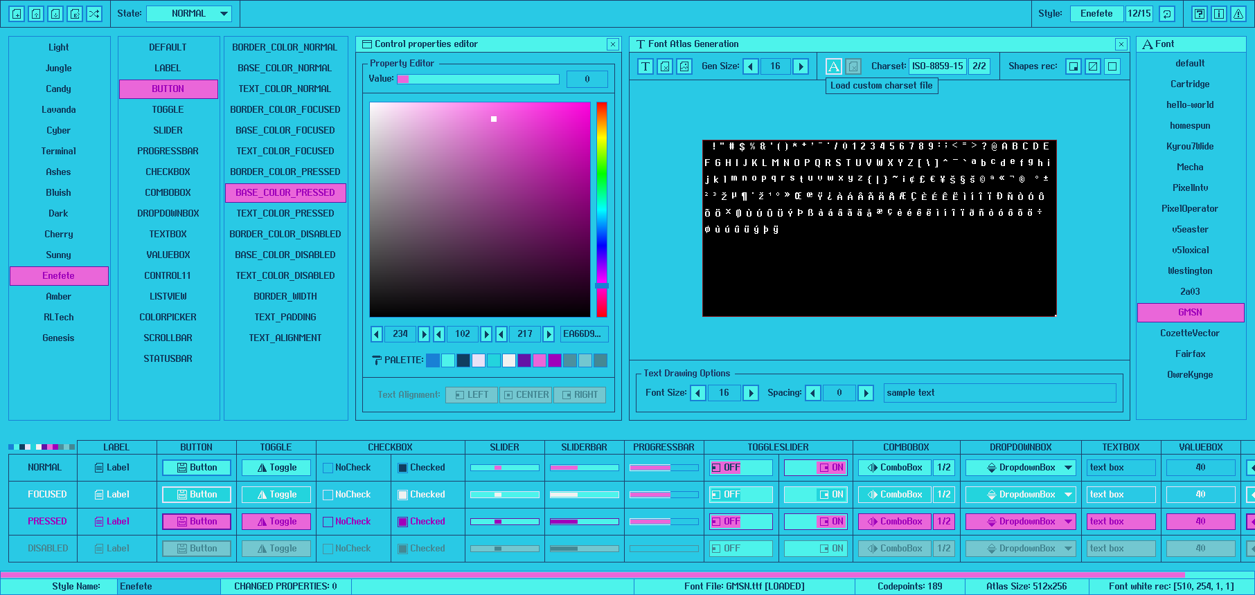 enefete style screen