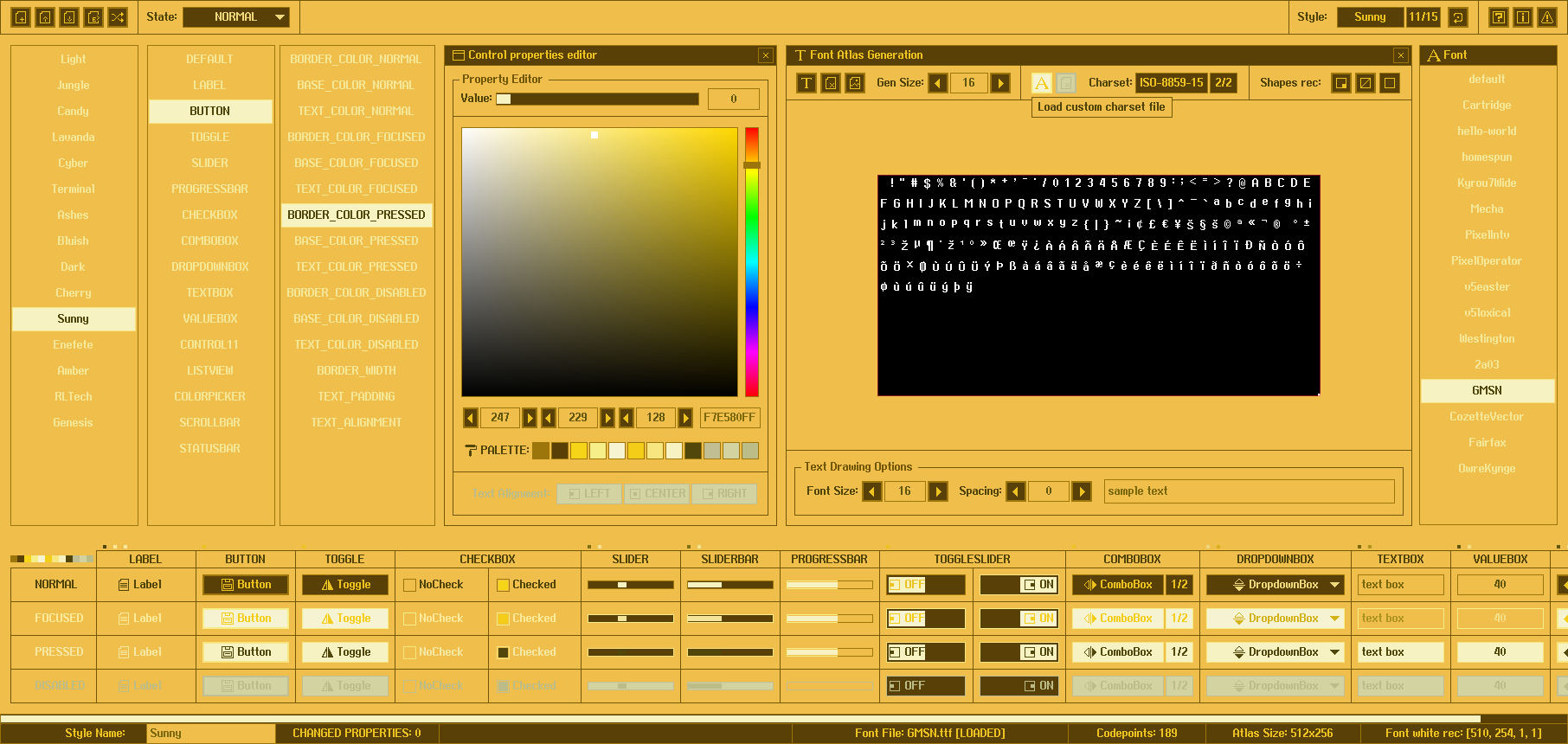 sunny style screen